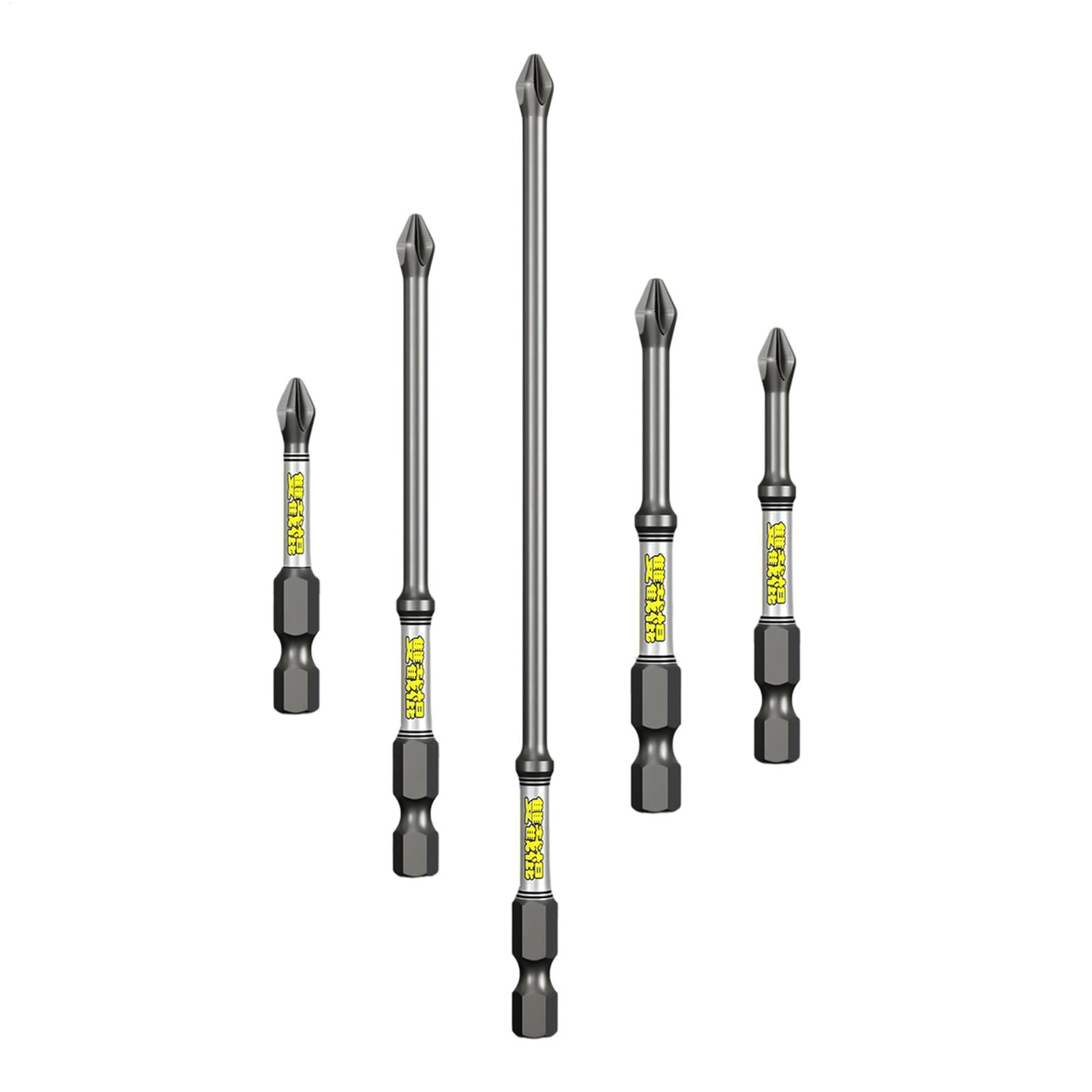 Tools Workshops - Bohrer-Schraubendreher-Bit-Set, 5-teilig, robustes, rostfreies Bohrer-Kombinationswerkzeug-Set für