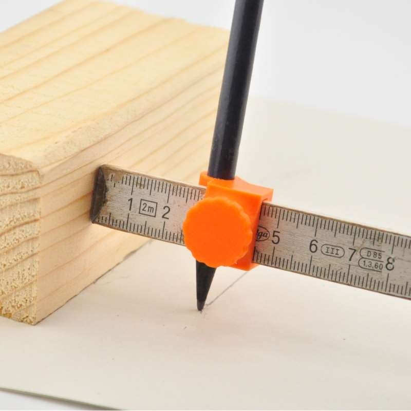 Dovetail Marking Guide - Konturlehre mit Stifthalter, Holzbearbeitungs-Profilmesslehre, Markierungshilfe, Tischler-Zeichenwerkzeug