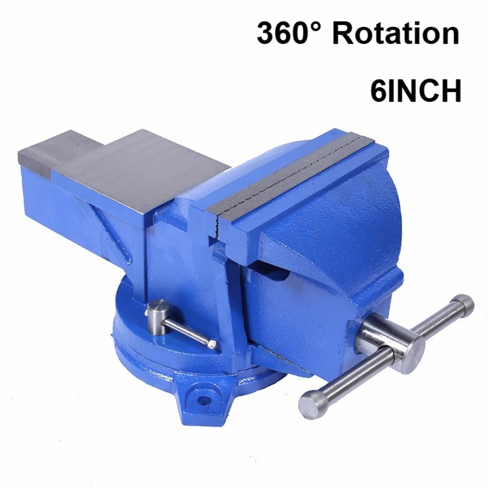 Bench Vise Swivel - 6-Zoll Schwerlast-Schraubstock Neu 360-Grad-Drehbare Basis und