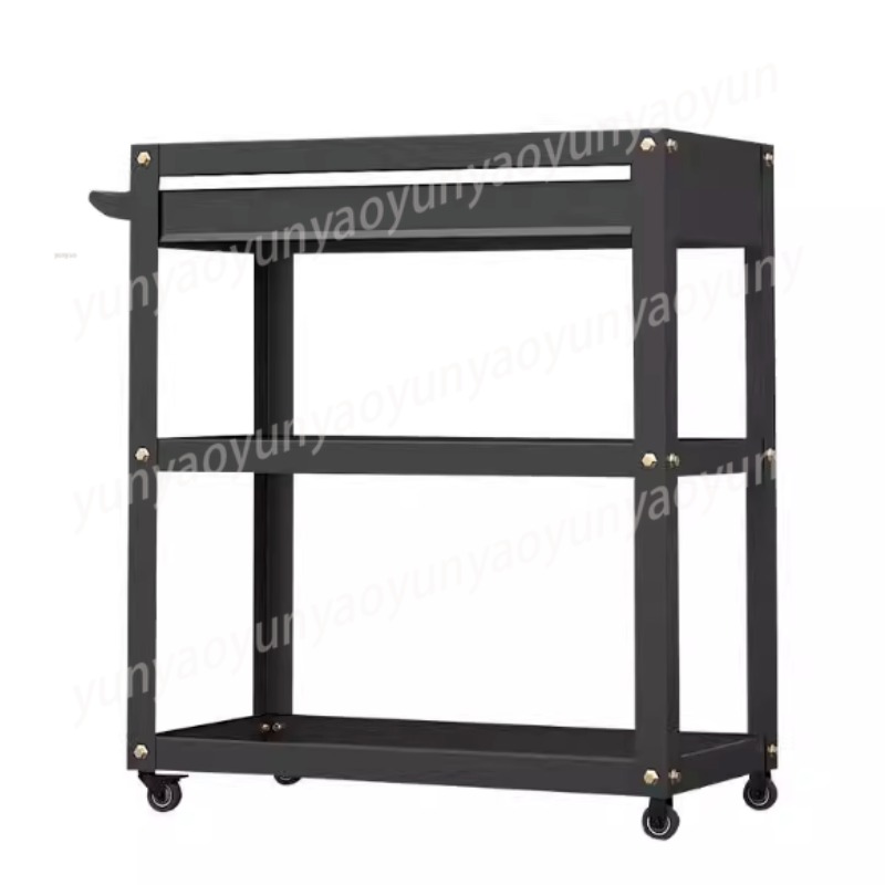 Workshop Tools Trolley - Robuster 3-stöckiger Rollwagen Multifunktionaler Werkstattwagen mit