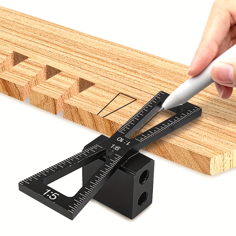 Dovetail Marking Guide - 1:5-1:6 1:8-1:10 Aluminium Schwalbenschwanz-Markierer Schwalbenschwanz-Schablonenführung Präzise