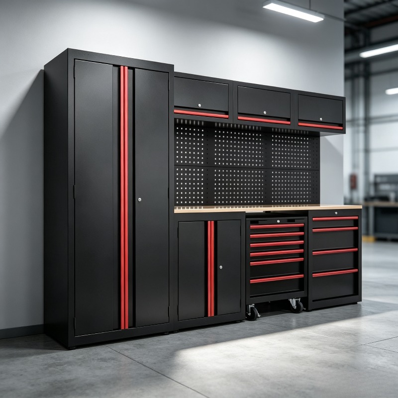 Workshop Tools Trolley - Anpassbare Werkstatt-Arbeitsstation Werkzeugschrank-Gruppe Garagenwerkbank Werkzeugkasten Schubladenschrank