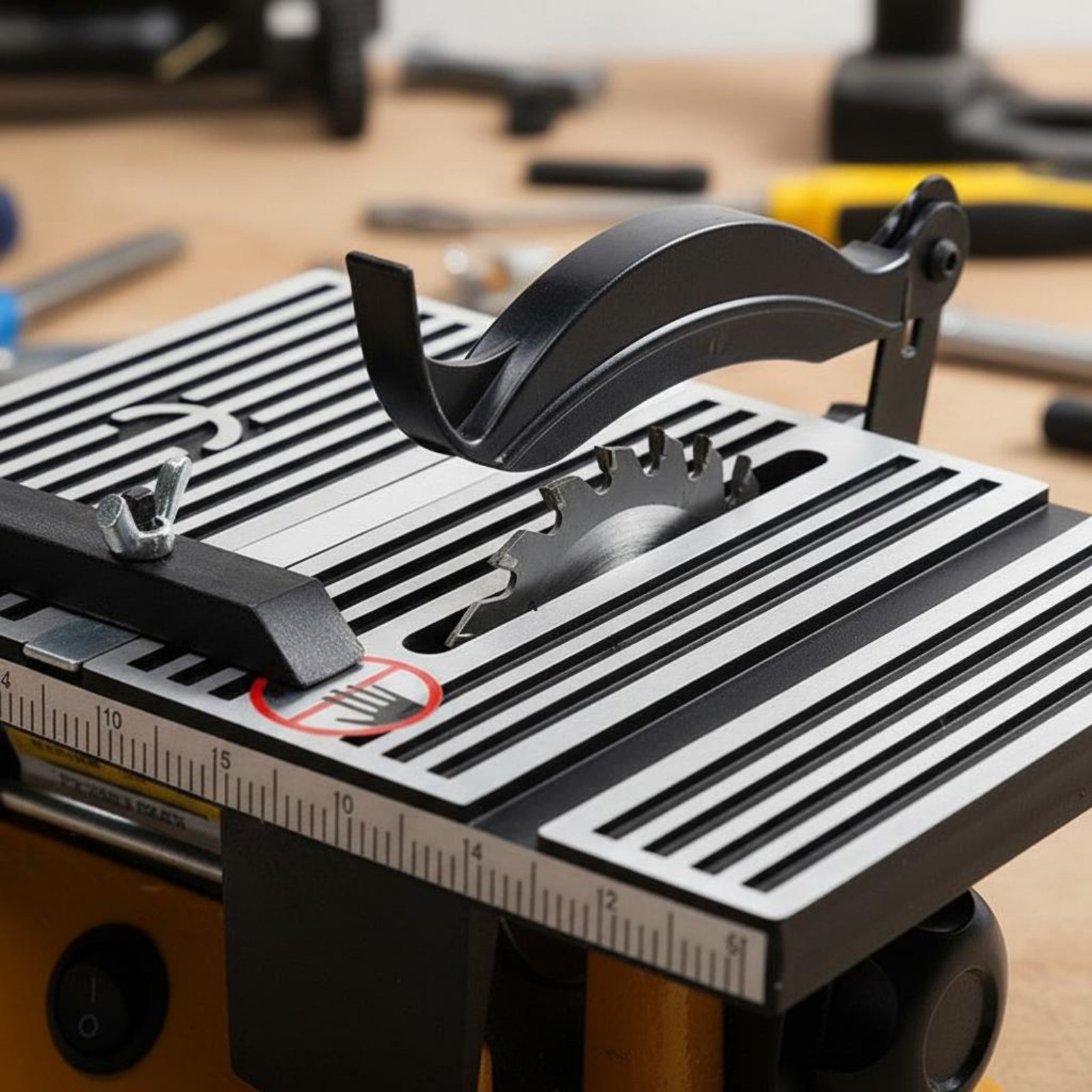 Mini Workshop Tools - Mini-Tischkreissäge Tragbare Miniatur-Tischsäge Schneidemaschine Geräuscharmes Elektrowerkzeug