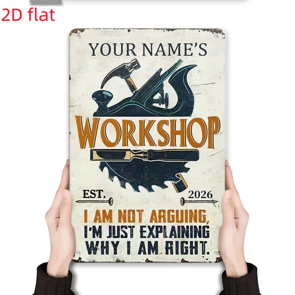 [2D Flach] 1 Stück individuell – Tools Name In Workshop Bewertung und Preis