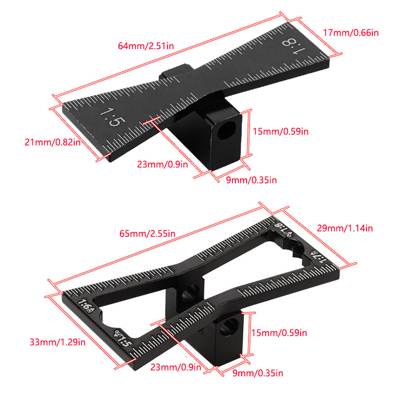 2 Stück Schwalbenschwanzmarkie – Dovetail Marking Guide Bewertung und Preis