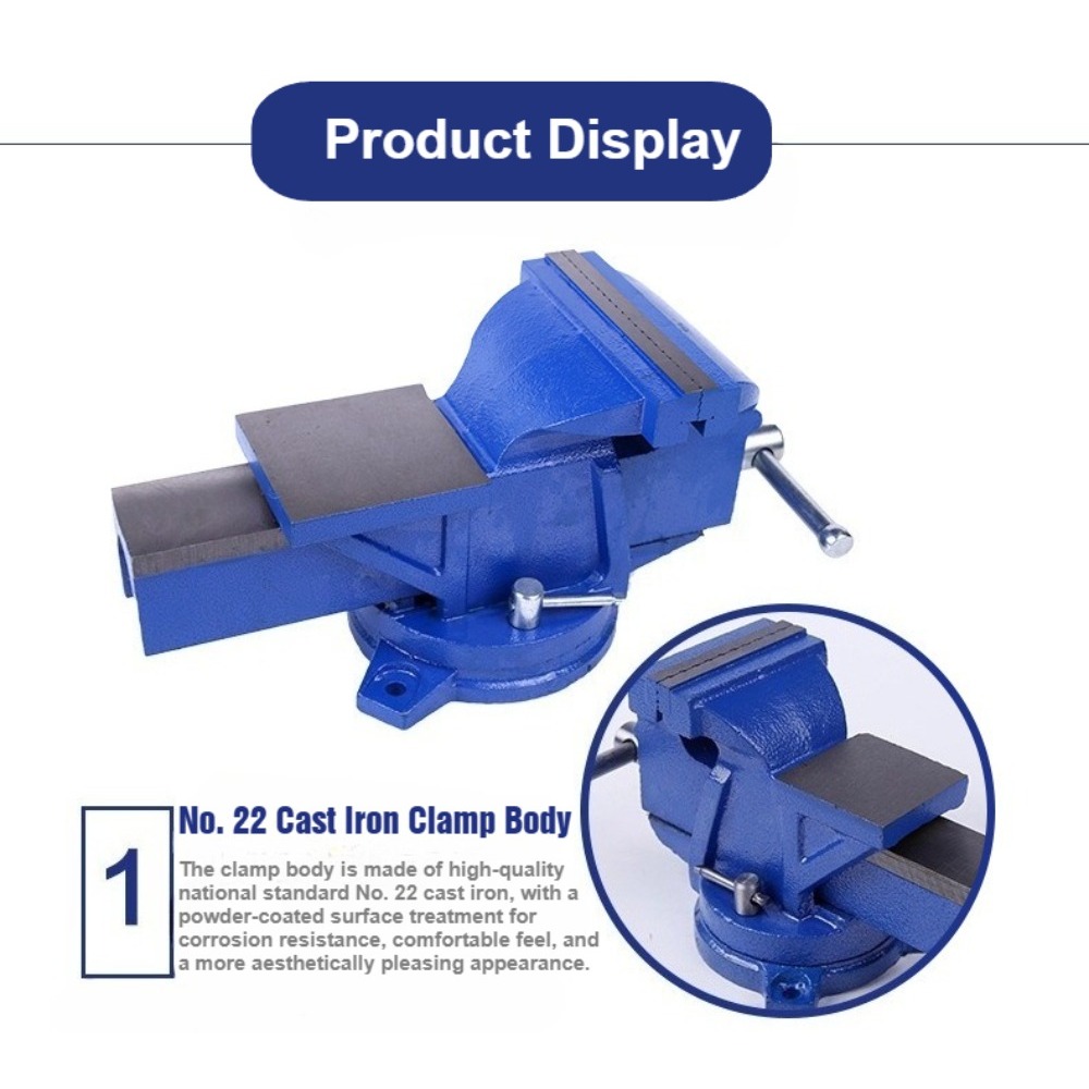 6-Zoll Schwerlast-Schraubstock – Bench Vise Swivel Bewertung und Preis