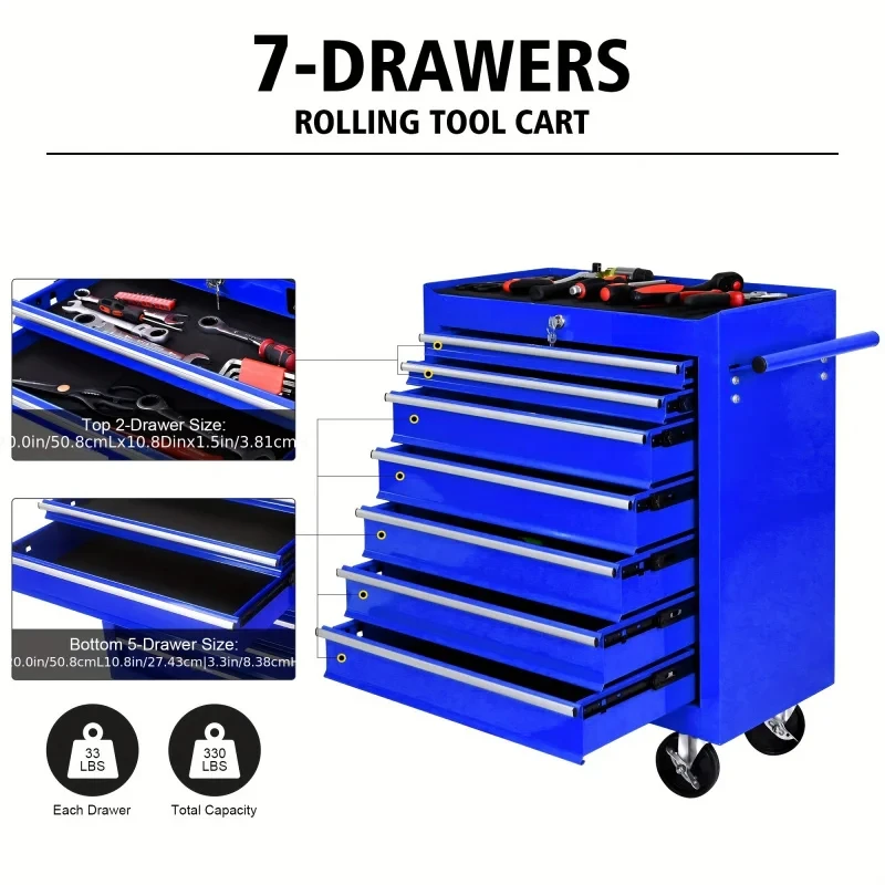 7-Schubladen-Werkzeugwagen in  – Workshop Tools Trolley Bewertung und Preis