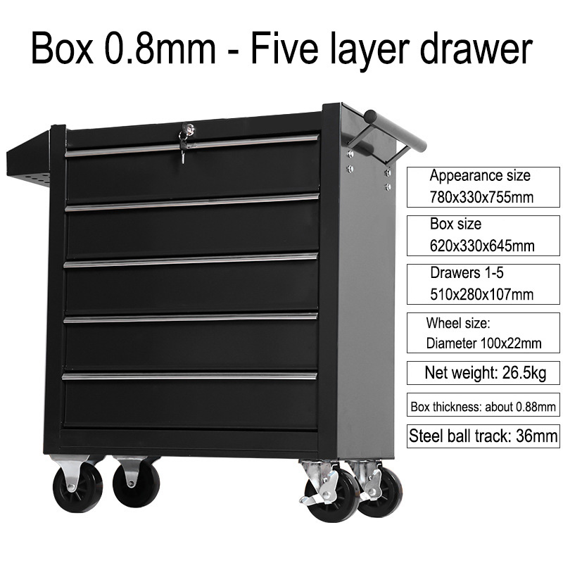 5-Schubladen-Werkzeugwagen für – Workshop Tools Trolley Bewertung und Preis
