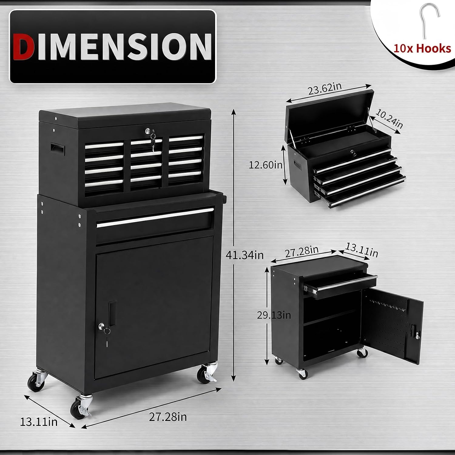5-Schubladen-Rollwerkzeugschra – Workshop Tools Trolley Bewertung und Preis